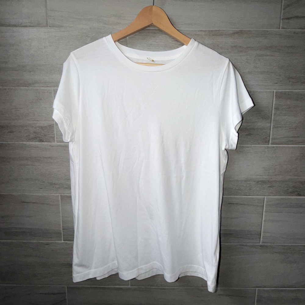 Quince Women's Small Crew Neck Swing T-Shirt Short Sleeve White NWOT